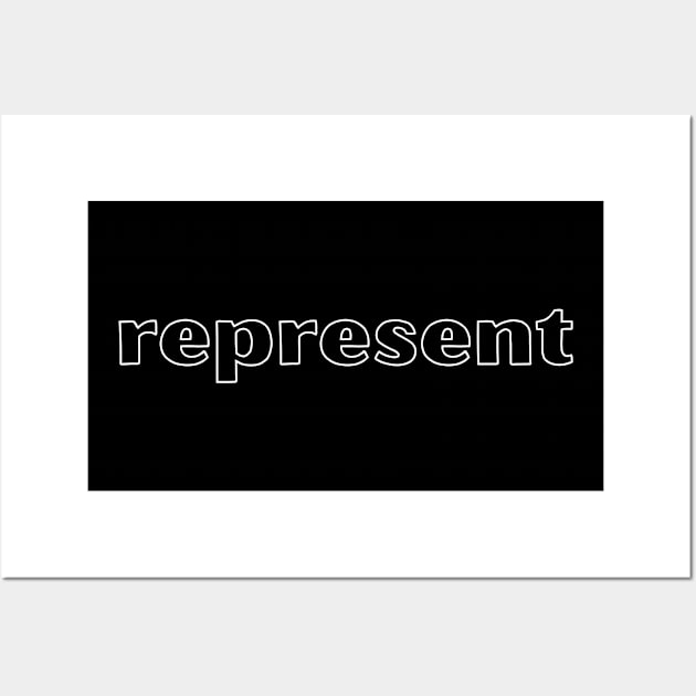 Represent White Wall Art by IdenticalExposure